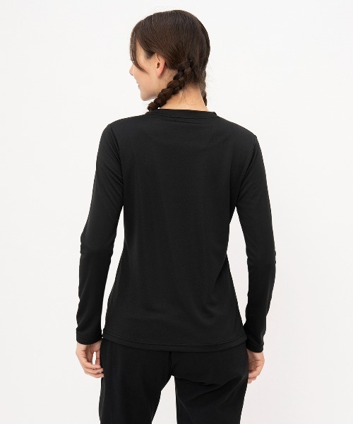 le coq sportif(ルコックスポルティフ)の「【ルコックスポルティフ】吸汗速乾/UVカットエコペット素材ロンT(Tシャツ/カットソー・レディース・ブラック/グレー/ピンク/ホワイト/ネイビー・S/M/L/XL)」の17枚目の写真