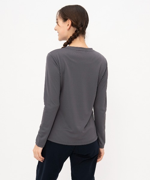 le coq sportif(ルコックスポルティフ)の「【ルコックスポルティフ】吸汗速乾/UVカットエコペット素材ロンT(Tシャツ/カットソー・レディース・ブラック/グレー/ピンク/ホワイト/ネイビー・S/M/L/XL)」の20枚目の写真