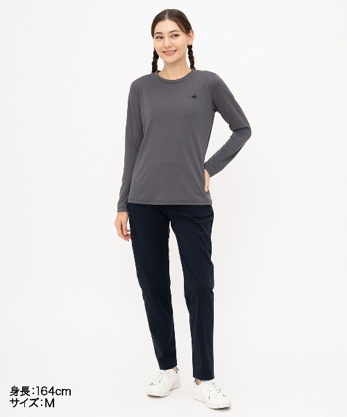 le coq sportif(ルコックスポルティフ)の「【ルコックスポルティフ】吸汗速乾/UVカットエコペット素材ロンT(Tシャツ/カットソー・レディース・ブラック/グレー/ピンク/ホワイト/ネイビー・S/M/L/XL)」の21枚目の写真