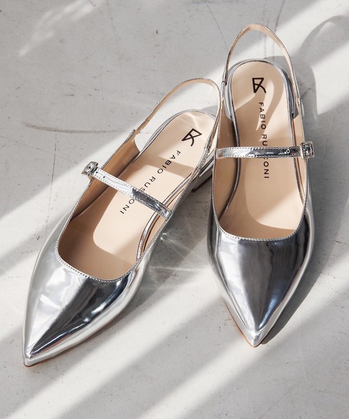 FABIO RUSCONI(ファビオルスコーニ)の「FABIO RUSCONI (ファビオ ルスコーニ) / バックストラップサンダル 6298(サンダル・レディース・ブラック/シルバー・38/37/36/35/39)」の2枚目の写真