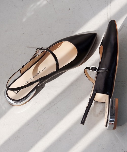 FABIO RUSCONI(ファビオルスコーニ)の「FABIO RUSCONI (ファビオ ルスコーニ) / バックストラップサンダル 6298(サンダル・レディース・ブラック/シルバー・38/37/36/35/39)」の1枚目の写真