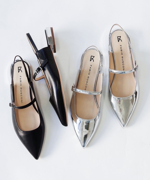 FABIO RUSCONI(ファビオルスコーニ)の「FABIO RUSCONI (ファビオ ルスコーニ) / バックストラップサンダル 6298(サンダル・レディース・ブラック/シルバー・38/37/36/35/39)」の4枚目の写真