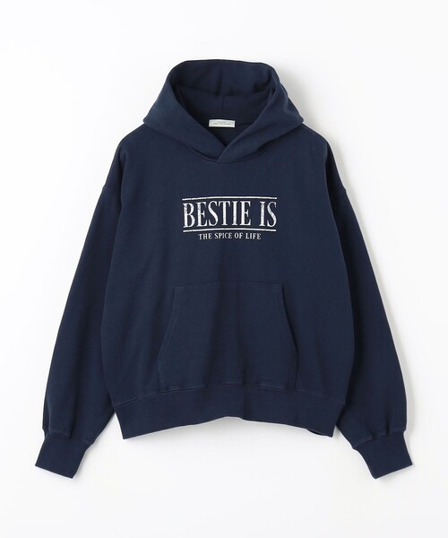 green label relaxing(グリーンレーベルリラクシング)の「【WEB限定】<at ease>ロゴ プリント フーディ(パーカー・レディース・ネイビー/ライトグレー・FREE)」の19枚目の写真