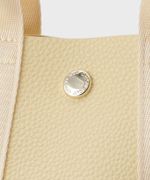OPAQUE.CLIP（オペークドットクリップ）の「【長さ調整可能】シュリンク合皮コンビミニショルダーバッグ（ショルダーバッグ・レディース・オフホワイト/ブラック/ライトイエロー系/ベージュ・00）」の19枚目の写真