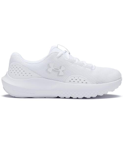 UNDER ARMOUR(アンダーアーマー)の「UAチャージド サージ4 ワイド(ランニング/レディース)(スニーカー・レディース・ホワイト・24.5cm/25.0cm/24.0cm/23.5cm/25.5cm/23.0cm/26.0cm/22.5cm)」の1枚目の写真
