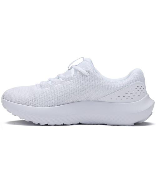 UNDER ARMOUR(アンダーアーマー)の「UAチャージド サージ4 ワイド(ランニング/レディース)(スニーカー・レディース・ホワイト・24.5cm/25.0cm/24.0cm/23.5cm/25.5cm/23.0cm/26.0cm/22.5cm)」の2枚目の写真