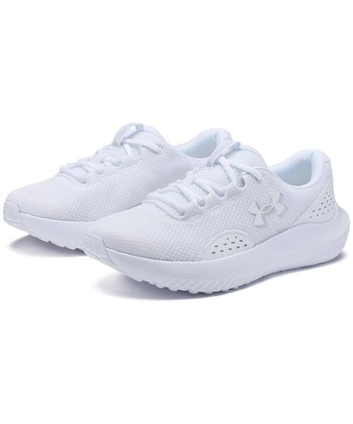 UNDER ARMOUR(アンダーアーマー)の「UAチャージド サージ4 ワイド(ランニング/レディース)(スニーカー・レディース・ホワイト・24.5cm/25.0cm/24.0cm/23.5cm/25.5cm/23.0cm/26.0cm/22.5cm)」の5枚目の写真