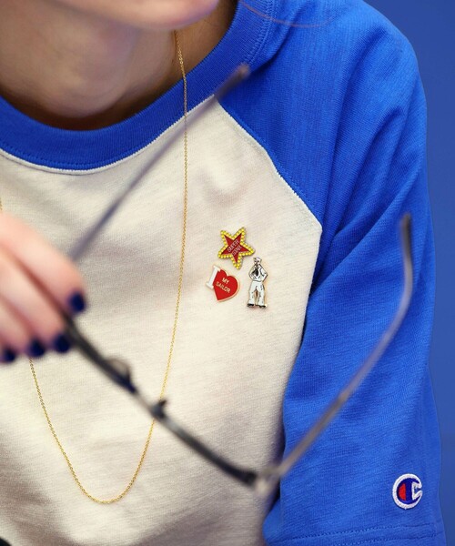 Champion（チャンピオン）の「【別注】Champion / プリント ラグラン Tシャツ（Tシャツ/カットソー・レディース・ナチュラル/グレー・S）」の10枚目の写真