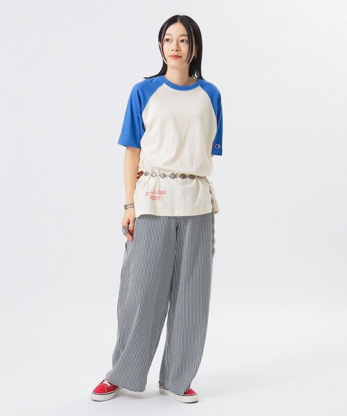 Champion（チャンピオン）の「【別注】Champion / プリント ラグラン Tシャツ（Tシャツ/カットソー・レディース・ナチュラル/グレー・S）」の11枚目の写真