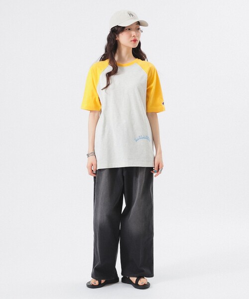 セール】【別注】Champion / プリント ラグラン Tシャツ（T