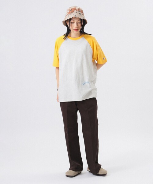 Champion ラグランTシャツ プリント セール】【別注】Champion / プリント ラグラン Tシャツ（T