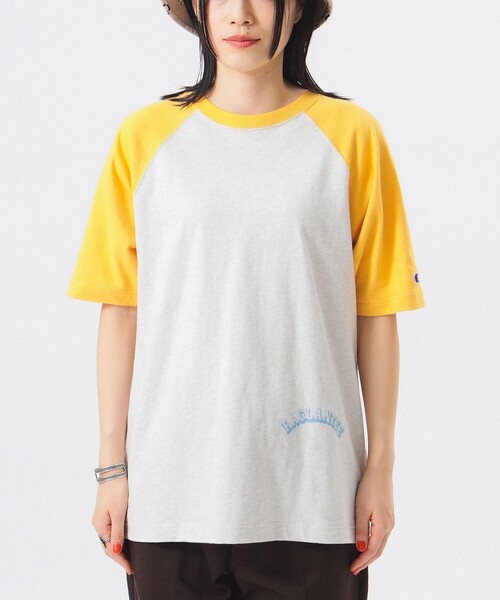 CHAMPION : Logo ラグランTシャツ セール】【Champion/チャンピオン】レディース ラグランスリーブ
