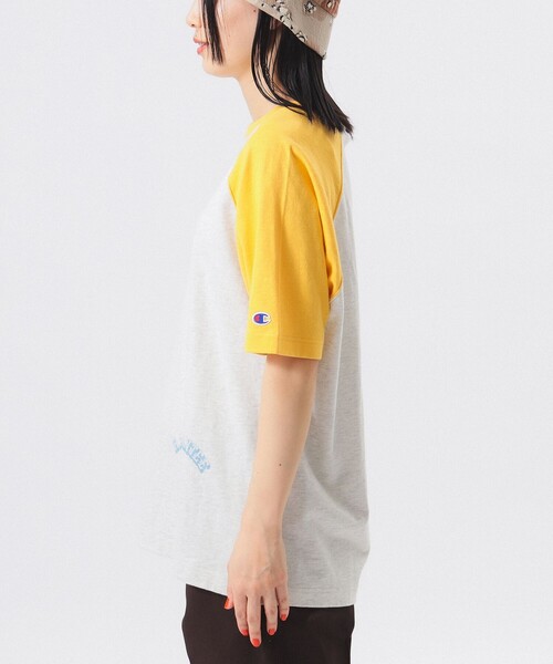 セール】【別注】Champion / プリント ラグラン Tシャツ（T