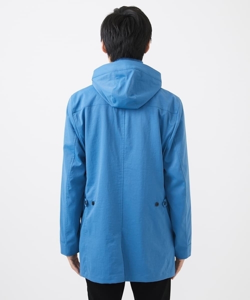 MK MICHEL KLEIN HOMME （エムケーミッシェルクランオム）の「【いよいよ残り１色のみ！/在庫限り/秋・春兼用】ライトウエイトモッズコート（モッズコート・メンズ・ミント/ブルー・46/48/51）」の5枚目の写真