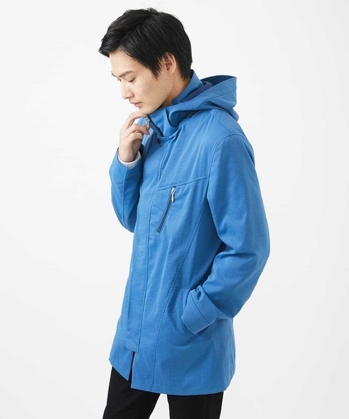 MK MICHEL KLEIN HOMME （エムケーミッシェルクランオム）の「【いよいよ残り１色のみ！/在庫限り/秋・春兼用】ライトウエイトモッズコート（モッズコート・メンズ・ミント/ブルー・46/48/51）」の15枚目の写真