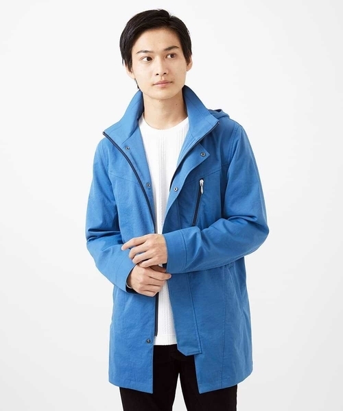 MK MICHEL KLEIN HOMME （エムケーミッシェルクランオム）の「【いよいよ残り１色のみ！/在庫限り/秋・春兼用】ライトウエイトモッズコート（モッズコート・メンズ・ミント/ブルー・46/48/51）」の16枚目の写真