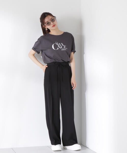 PROPORTION BODY DRESSING(プロポーションボディドレッシング)の「スラックスイージーパンツ / 1215130900(その他パンツ・レディース・ベージュ/ピンク/ブラック・SMALL/MEDIUM)」の17枚目の写真