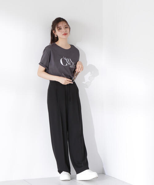 PROPORTION BODY DRESSING(プロポーションボディドレッシング)の「スラックスイージーパンツ / 1215130900(その他パンツ・レディース・ベージュ/ピンク/ブラック・SMALL/MEDIUM)」の18枚目の写真