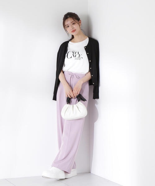 PROPORTION BODY DRESSING(プロポーションボディドレッシング)の「スラックスイージーパンツ / 1215130900(その他パンツ・レディース・ベージュ/ピンク/ブラック・SMALL/MEDIUM)」の11枚目の写真