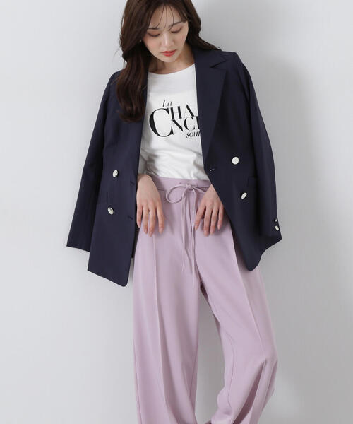 PROPORTION BODY DRESSING(プロポーションボディドレッシング)の「スラックスイージーパンツ / 1215130900(その他パンツ・レディース・ベージュ/ピンク/ブラック・SMALL/MEDIUM)」の13枚目の写真