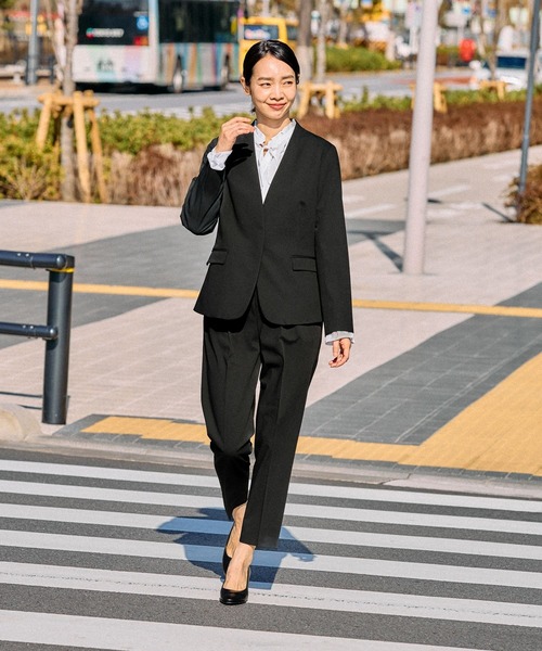 FOUND GOOD（ファウンドグッド）の「O/TRノーカラージャケット（ノーカラージャケット・レディース・ブラック/アイボリー/ネイビー・XL/L/M/S）」の19枚目の写真