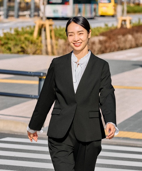 FOUND GOOD（ファウンドグッド）の「O/TRノーカラージャケット（ノーカラージャケット・レディース・ブラック/アイボリー/ネイビー・XL/L/M/S）」の20枚目の写真