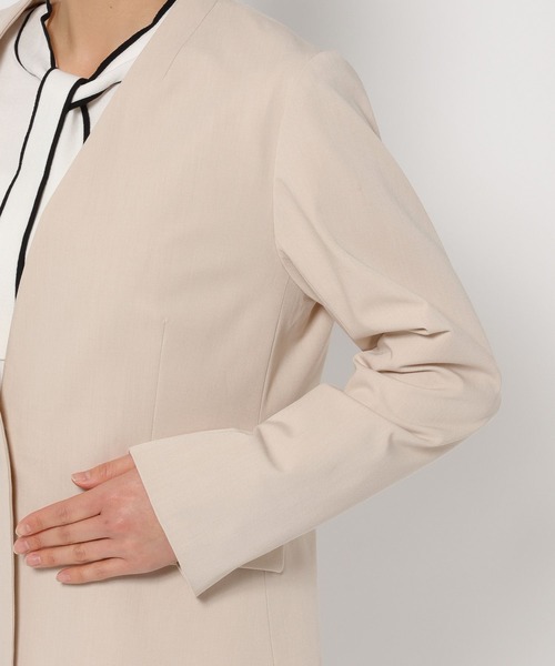 FOUND GOOD（ファウンドグッド）の「O/TRノーカラージャケット（ノーカラージャケット・レディース・ブラック/アイボリー/ネイビー・XL/L/M/S）」の13枚目の写真