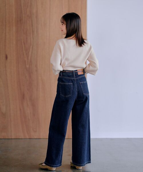 COHINA(コヒナ)の「フォルムスリーブリブニット 【低身長・小柄女性】(ニット/セーター・レディース・ブルー/ホワイト/ブラック・ONE SIZE)」の21枚目の写真