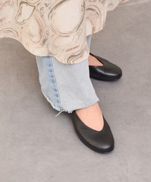 【INTER-CHAUSSURES】ラウンドトウサケットバレエシューズ(I51507)