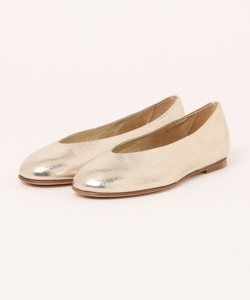 inter-chaussures(インターショシュール)の「【INTER-CHAUSSURES】ラウンドトウサケットバレエシューズ(I51507)(バレエシューズ・レディース・シルバー/ブラック/オレンジ/ゴールド・35/36/37/38/39)」の7枚目の写真