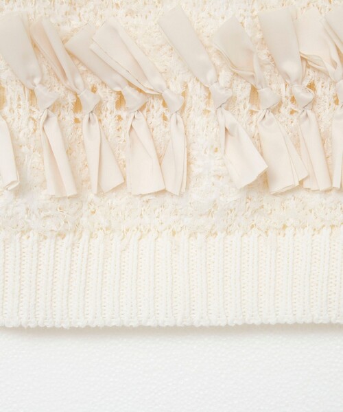 NOLLEY’S(ノーリーズ)の「《手洗い可能》ツイード&リボンベスト(ベスト・レディース・ブラック/オフホワイト・38)」の21枚目の写真