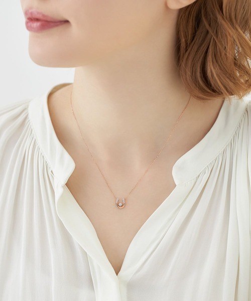 【新品美品】4℃ K10ピンクゴールド ネックレス 馬蹄 新品美品】4℃ K10ピンクゴールド ネックレス 馬蹄 4℃ ネックレス 「3月