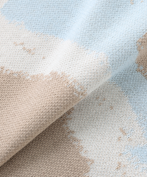 417 EDIFICE（フォーワンセブンエディフィス）の「スプラッシュパターン ジャガードニット（ニット/セーター・メンズ・ベージュ/ネイビー/ブルー系その他・MEDIUM/LARGE）」の10枚目の写真