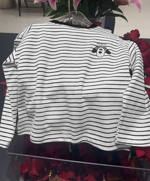 aimoha(アイモハ)の「【aimoha-KIDS-】キッズデザイン長袖Tシャツ(Tシャツ/カットソー・キッズ・ブラック系その他/グレー/ブラウン系その他2/イエロー系その他4/ホワイト系その他5/ブラック系その他2/ブラウン系その他/ブラウン系その他5/グレー系その他3/グレー系その他4/グレー系その他5/グリーン系その他/グリーン系その他3/イエロー/ホワイト/ホワイト系その他3/ブラック系その他4/グリーン/イエロー系その他3/ピンク・100/110/120/130/140)」の5枚目の写真