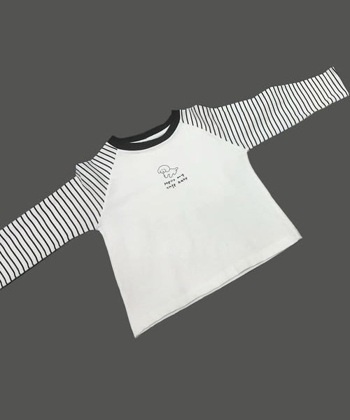 aimoha(アイモハ)の「【aimoha-KIDS-】キッズデザイン長袖Tシャツ(Tシャツ/カットソー・キッズ・ブラック系その他/グレー/ブラウン系その他2/イエロー系その他4/ホワイト系その他5/ブラック系その他2/ブラウン系その他/ブラウン系その他5/グレー系その他3/グレー系その他4/グレー系その他5/グリーン系その他/グリーン系その他3/イエロー/ホワイト/ホワイト系その他3/ブラック系その他4/グリーン/イエロー系その他3/ピンク・100/110/120/130/140)」の6枚目の写真