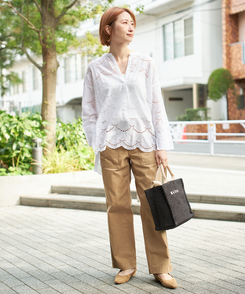 セール】ne Quittez pas / ヌキテパ COTTON VOILE DOT HEMLA BL