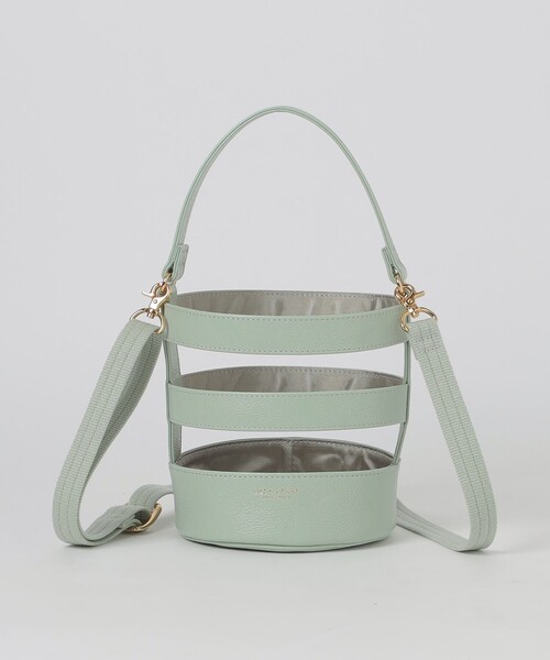BLUE LABEL CRESTBRIDGE(ブルーレーベルクレストブリッジ)の「レザーメッシュバケツミニショルダー(ショルダーバッグ・レディース・ブラック/グリーン/オフホワイト・FREE)」の19枚目の写真