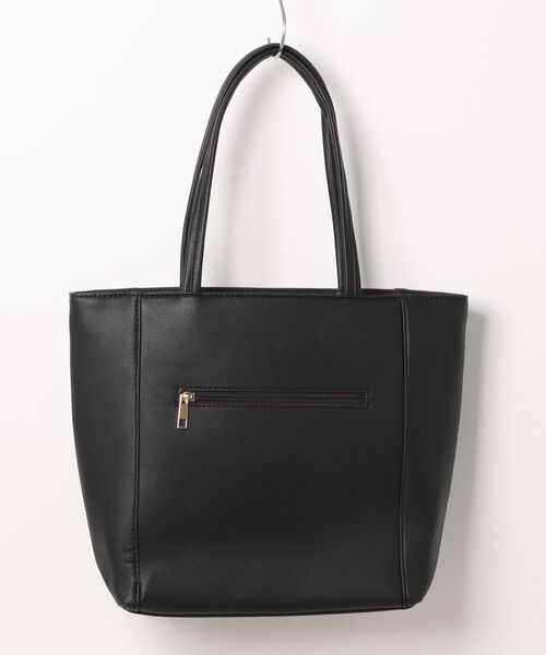 m.f.editorial（エムエフエディトリアル）の「【A4対応】m.f.エディトリアル レディース ビットベルトデザイン トートバッグ（トートバッグ・レディース・ブラック×ホワイト/ブラック/ベージュ・FREE）」の4枚目の写真