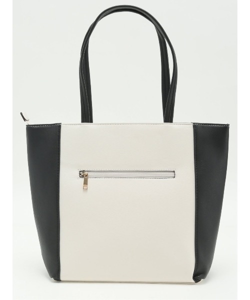 m.f.editorial（エムエフエディトリアル）の「【A4対応】m.f.エディトリアル レディース ビットベルトデザイン トートバッグ（トートバッグ・レディース・ブラック×ホワイト/ブラック/ベージュ・FREE）」の19枚目の写真