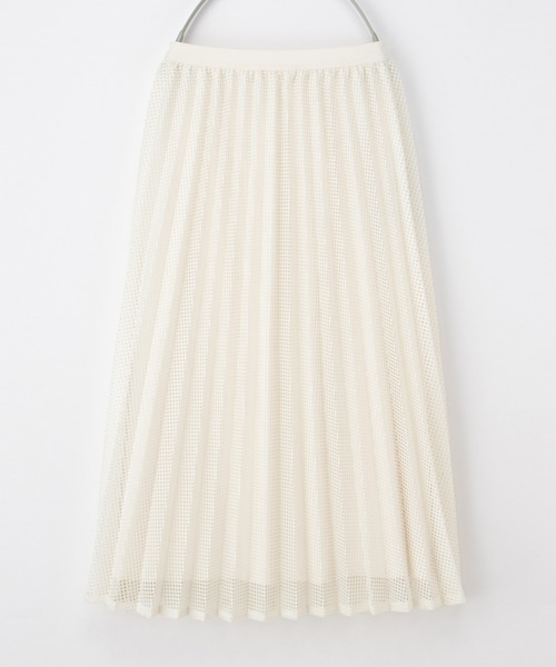 Honeys（ハニーズ）の「メッシュプリーツスカート（スカート・レディース・アイボリー/ブラック/ブルーグリーン・L/LL/M/S）」の10枚目の写真