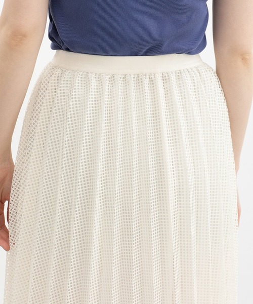 Honeys（ハニーズ）の「メッシュプリーツスカート（スカート・レディース・アイボリー/ブラック/ブルーグリーン・L/LL/M/S）」の22枚目の写真