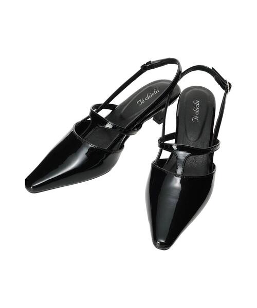 Te chichi（テチチ）の「ポインテッドTストラップミュール《2025spring catalog item》（パンプス・レディース・シルバー/ブラック/レッド・37/38）」の9枚目の写真