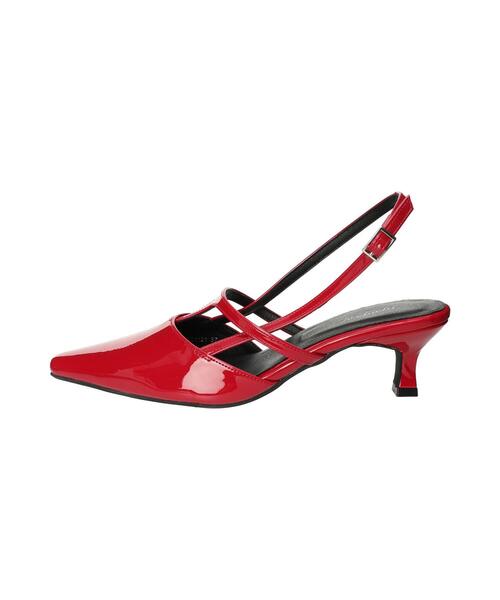 Te chichi（テチチ）の「ポインテッドTストラップミュール《2025spring catalog item》（パンプス・レディース・シルバー/ブラック/レッド・37/38）」の6枚目の写真