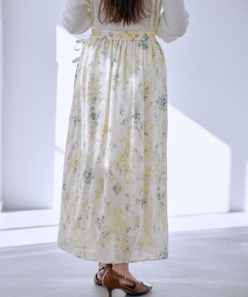 COHINA(コヒナ)の「ファジーフラワープリーツドッキングスカート 【低身長・小柄女性】(スカート・レディース・ブルー/イエロー/ピンク・XS-Short/S-Short/XS-Regular/S-Regular)」の7枚目の写真