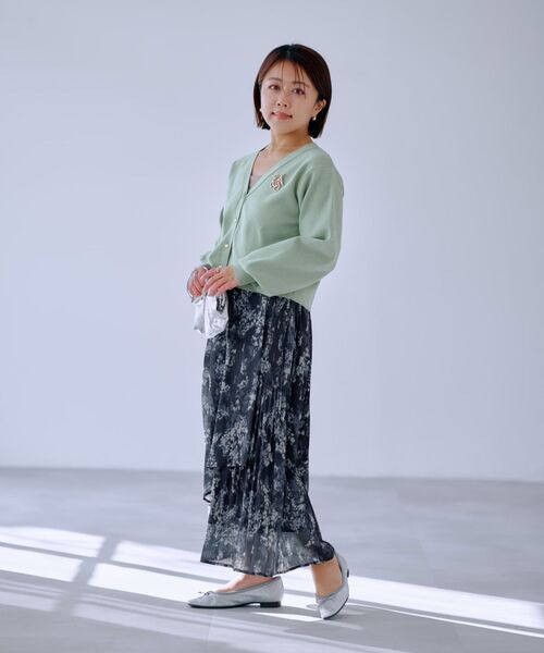COHINA(コヒナ)の「ファジーフラワープリーツドッキングスカート 【低身長・小柄女性】(スカート・レディース・ブルー/イエロー/ピンク・XS-Short/S-Short/XS-Regular/S-Regular)」の14枚目の写真