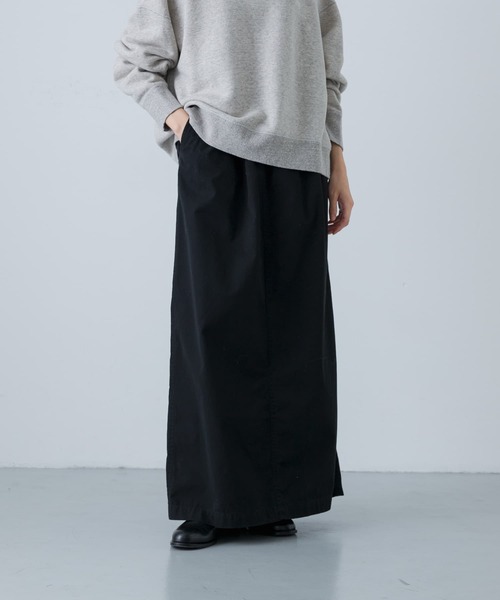 かぐれ（カグレ）の「『2サイズ展開』コットンストレートスカート（スカート・レディース・ブラック/オフホワイト・0/1）」の20枚目の写真