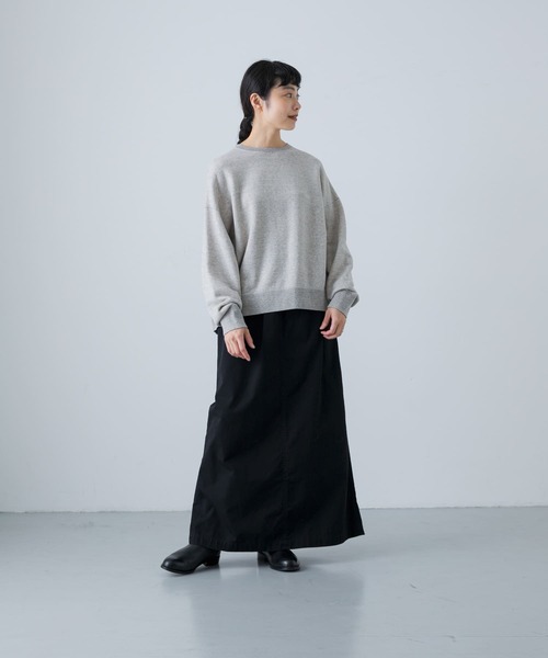 かぐれ（カグレ）の「『2サイズ展開』コットンストレートスカート（スカート・レディース・ブラック/オフホワイト・0/1）」の17枚目の写真