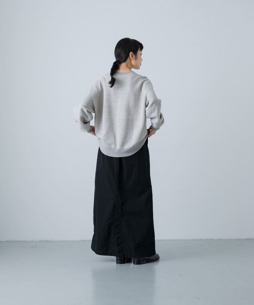 かぐれ（カグレ）の「『2サイズ展開』コットンストレートスカート（スカート・レディース・ブラック/オフホワイト・0/1）」の15枚目の写真