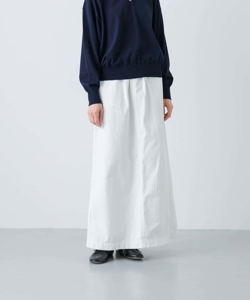 かぐれ（カグレ）の「『2サイズ展開』コットンストレートスカート（スカート・レディース・ブラック/オフホワイト・0/1）」の8枚目の写真
