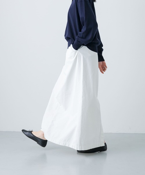 かぐれ（カグレ）の「『2サイズ展開』コットンストレートスカート（スカート・レディース・ブラック/オフホワイト・0/1）」の7枚目の写真